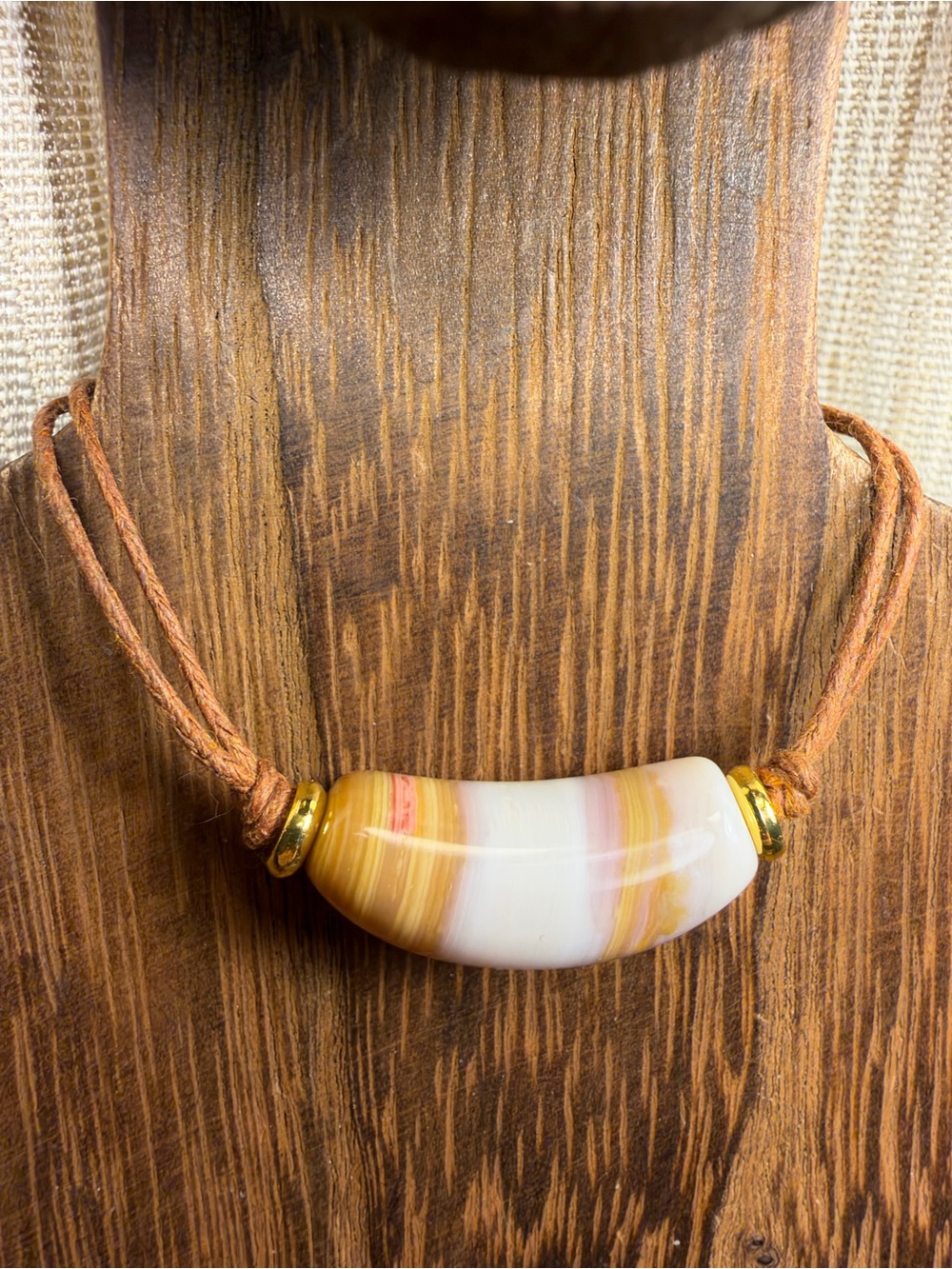 Multicolored Agate Bead Choker Necklace